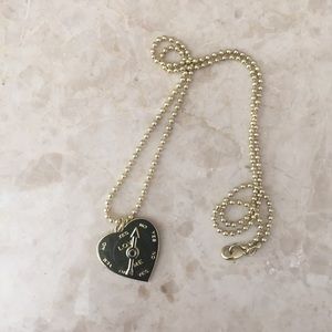 Marc Jacobs Heart Spinner Charm Necklace